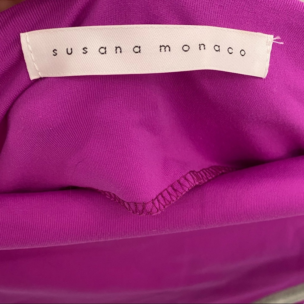 Susana Monoco Raspberry Hi-Low Tube Dress Large - Picture 4 of 4